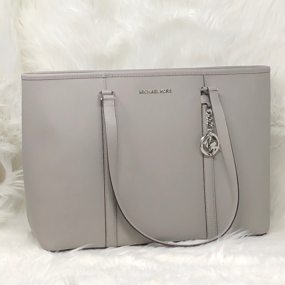 NWT Michael kors Sady Ash Grey Large Tote - Picture 8 of 8